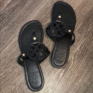 Tory Burch Womens Miller Sandals, Leather